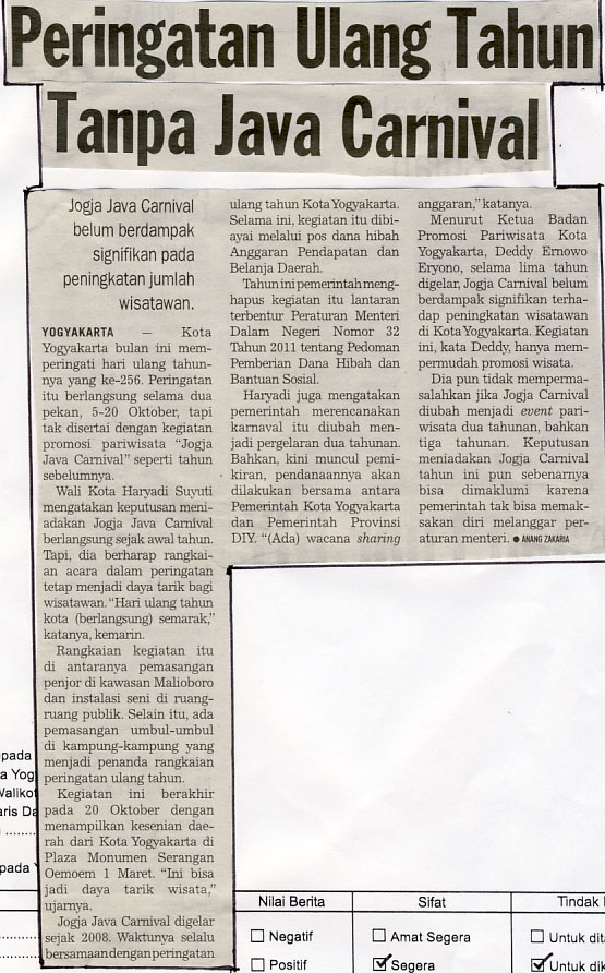 Kliping jogja terbaru